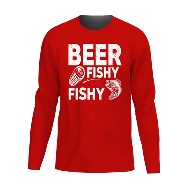 Beer Fishy Fishy Men Long Sleeve Shirt
